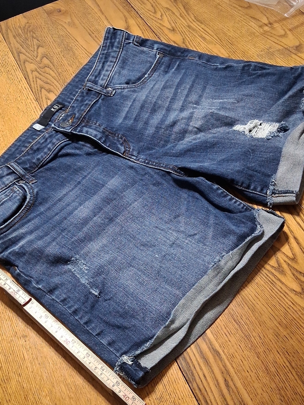 KUT FROM THE KLOTH Jeans Shorts Womens 16 BLUE CATHERINE BOYFRIEND DENIM Used